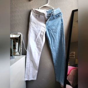 Adika Two toned denims mom jeans